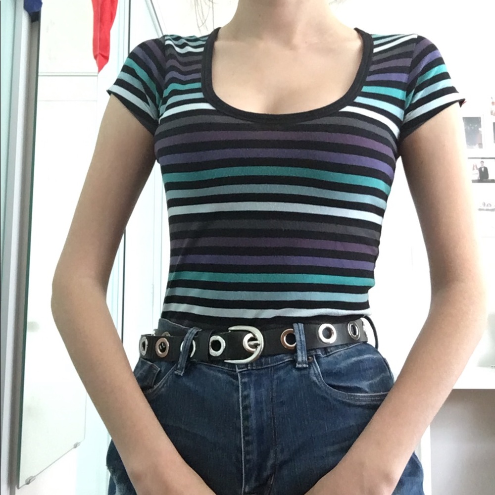 Little Marcel Horizontal Striped Short Sleeve Tee